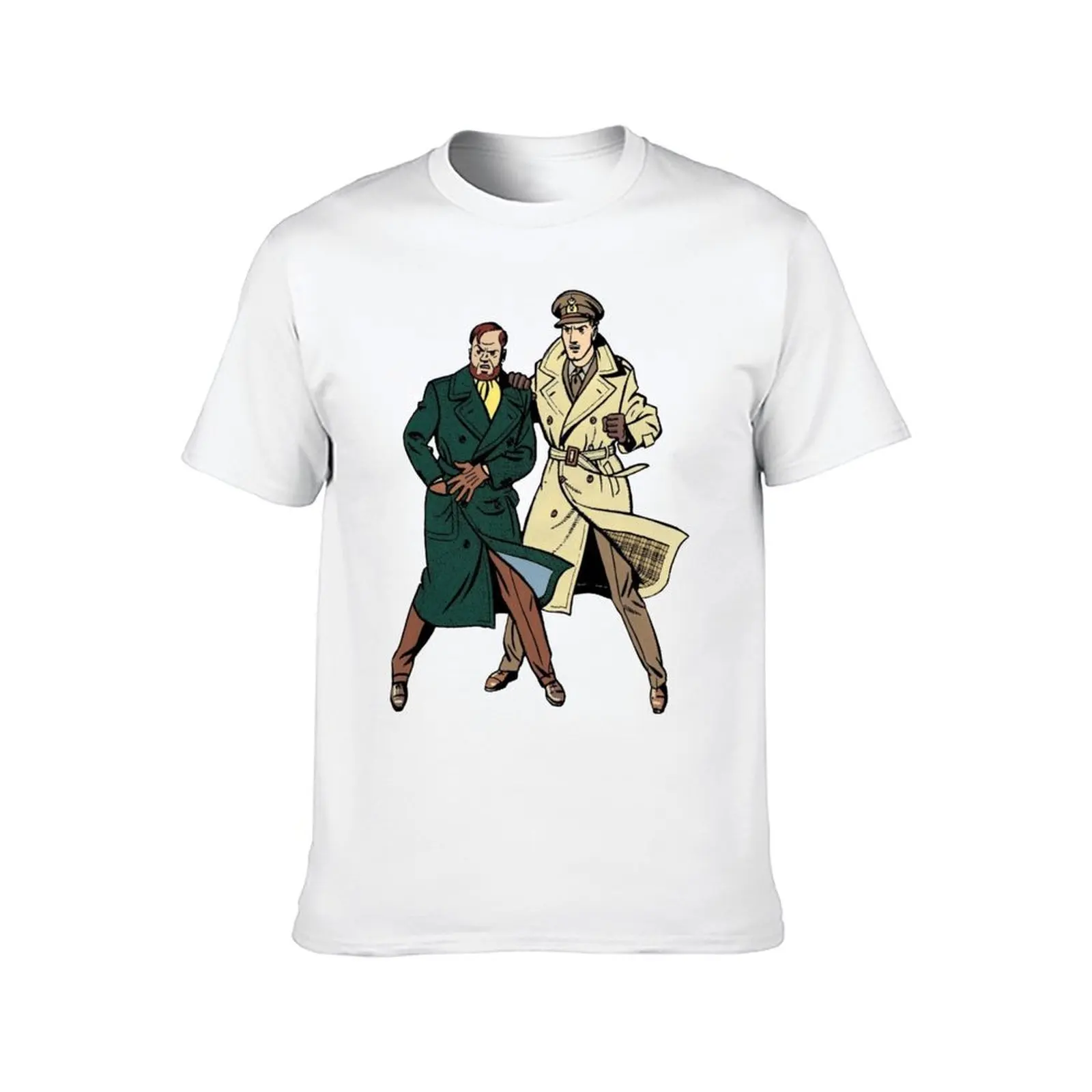 Фото Футболка Blake and Mortimer (От The Yellow 'M' (La marque Jaune) с обложкой, футболки с аниме, футболка большого размера №2