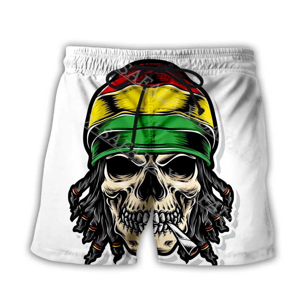 

Шорты мужские для плавания с принтом в виде черепа