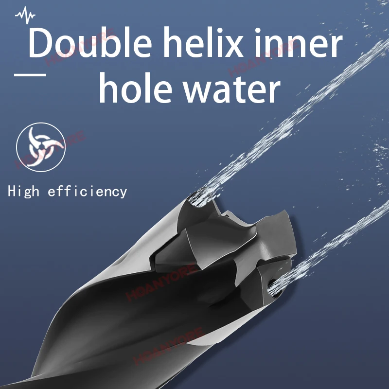 Сверло твердосплавное спиральное 5D/8D с внутренним охлаждением 12.5-32.00 мм