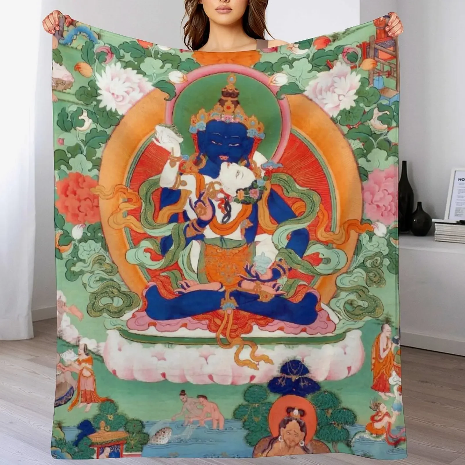Буддийское одеяло Thangka Art XIII рождественские украшения самые мягкие одеяла