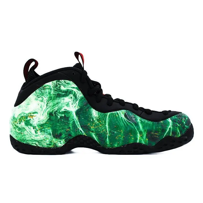 【Настроить】Nike Foamposite One винтажные баскетбольные кроссовки мужские белые/зеленые