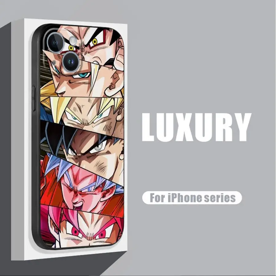 Аниме D-ragons Son Balls Phone Ca для Apple iPhone 16 11 13 15 12 14 Pro Max 7 XR X XS Mini Plus 8 Силиконовый чехол