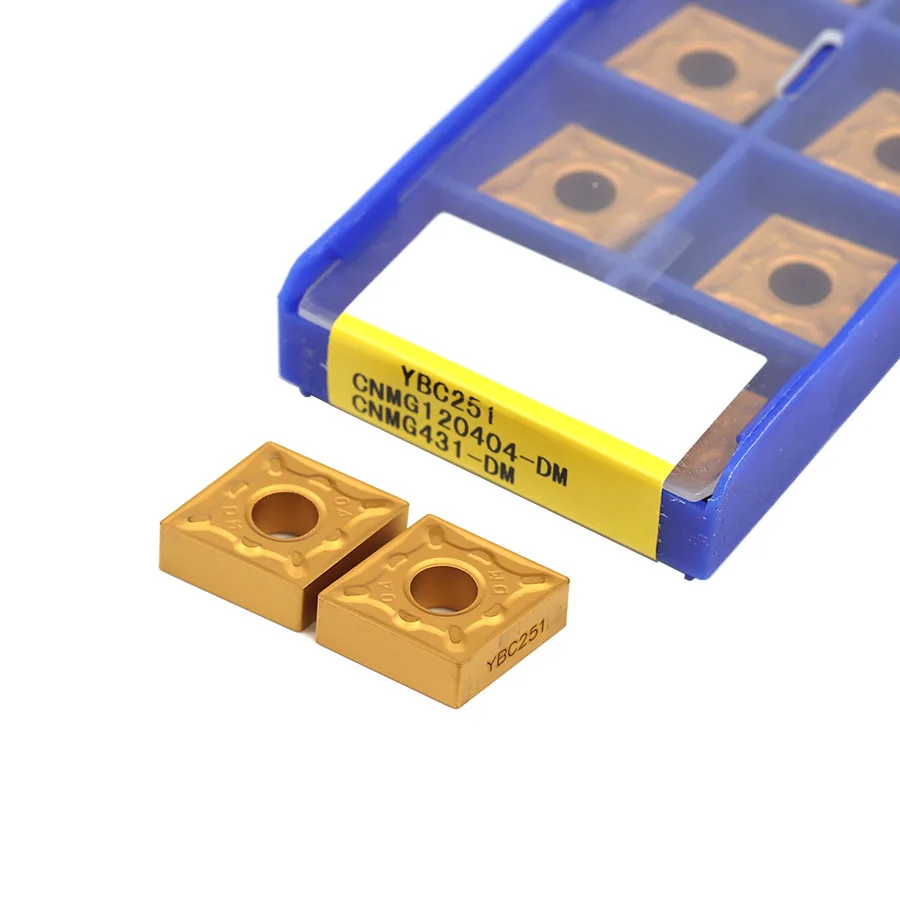 

CNMG120404-DM CNMG120408-DM YBC252 YBC251 CNC Lathes Tools High-quality Original Carbide Turning Inserts External Turning Tools