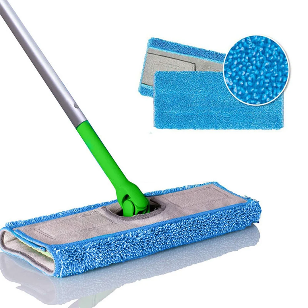 

2pcs Microfiber Mop Pads Washable Fits For Swiffer Sweeper Dust Floor Mops Reusable Dirt Pet Hair Home Kitchen 30*15cm