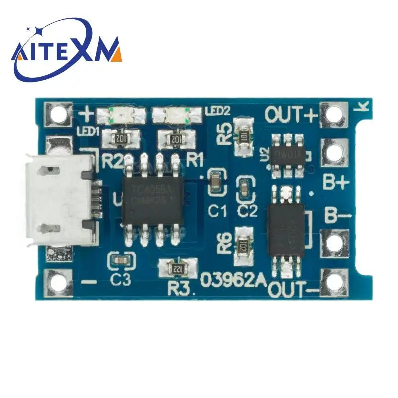 Type-c / Micro USB 5V 1A 18650 TP4056 модуль зарядного устройства литиевой батареи зарядная