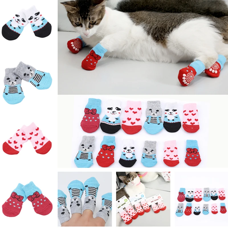 

Creative Pet Supplies Pet Dog Puppy Cat Shoes Slippers Non-Slip Socks Pet Cute Indoor For Small Dogs Cats Snow Boots Socks