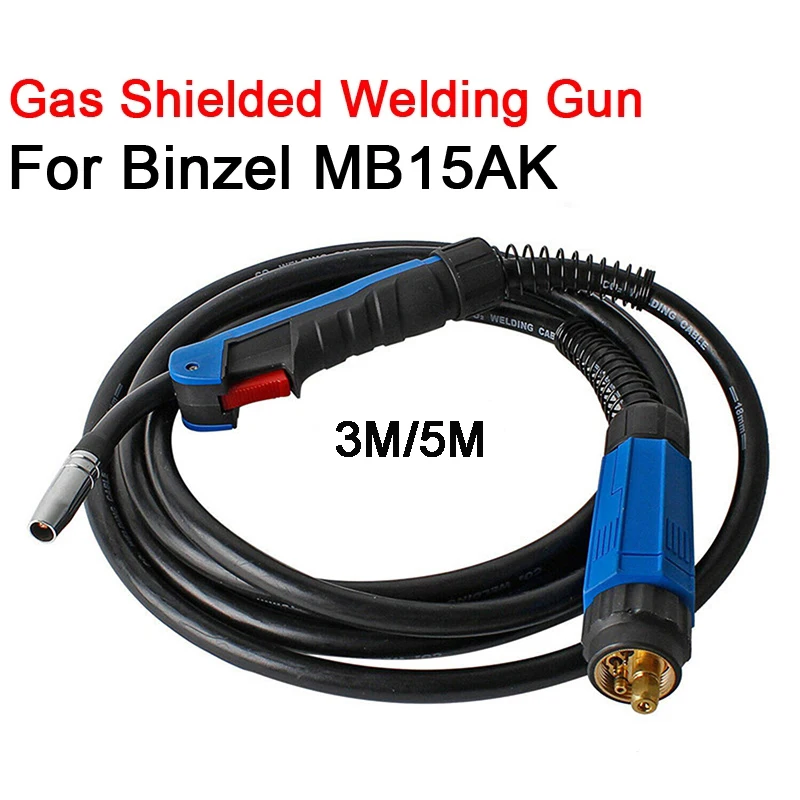 

MB 15AK Binzel Type Mig Welding Torch Gun 3M/5M European Connector For Binzel MB-24 Welder Machine Accessories Equipment Tool