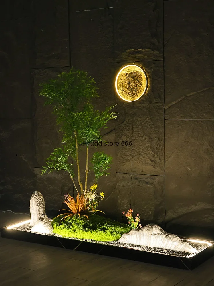 Имитация поддельного растения Nantian Бамбук чайная комната фон