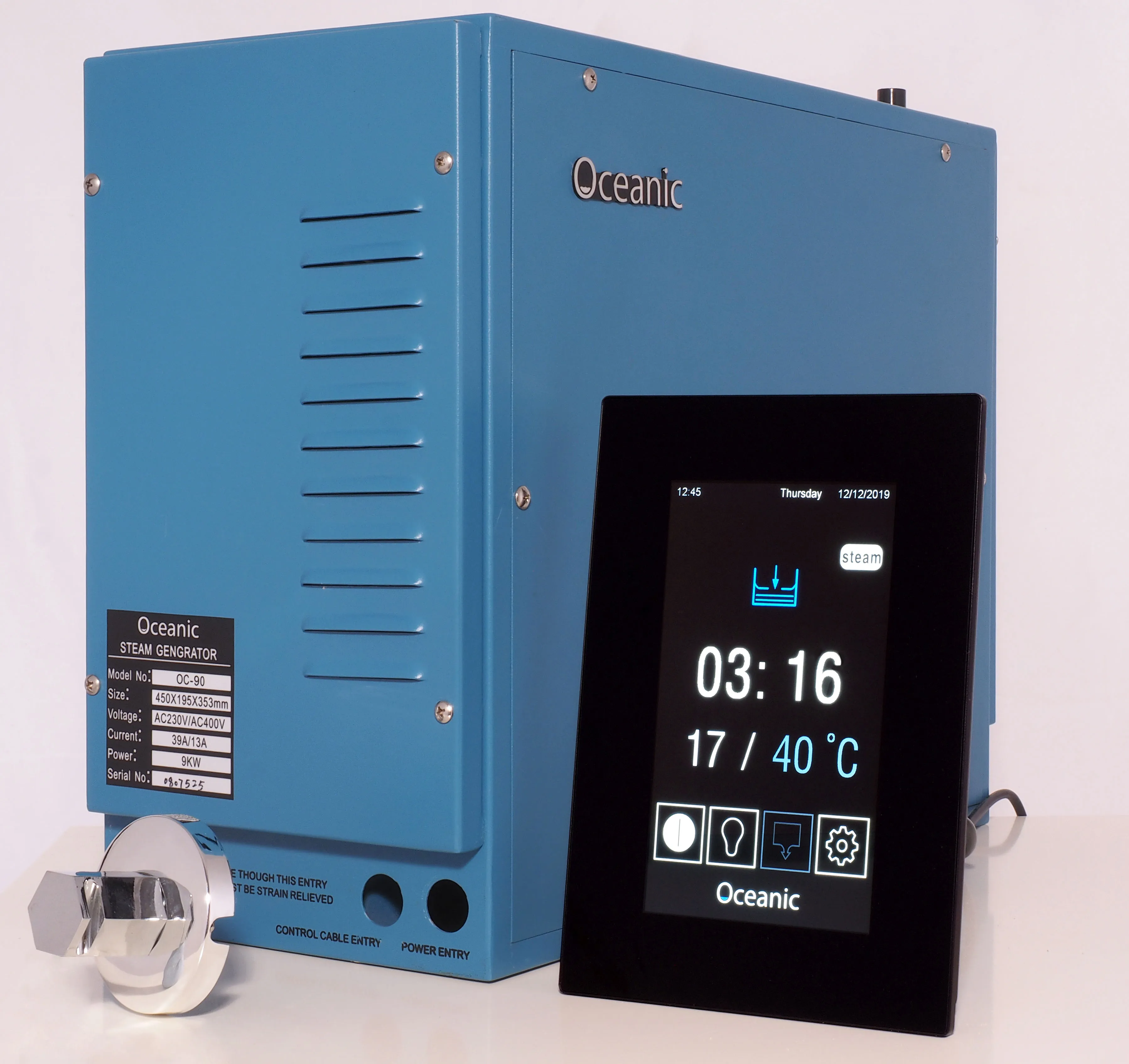 

Oceanic Steam Generator Home Use 12kw for Steam Bathroom