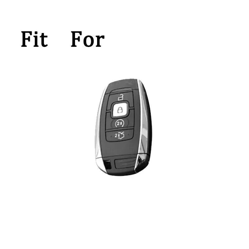 Zinc Alloy TPU Car Remote Smart Key Fob Case Cover Holder Bag With Keychain For Lincoln MKZ MKC Navigator Continental
