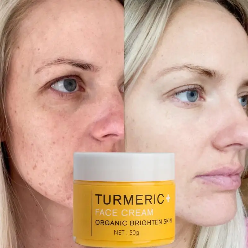 

50g Turmeric Whitening Face Cream Anti Aging Serum Control Pore Shrink Remove Dark Spots Essence Moisturizing Brighten Skin