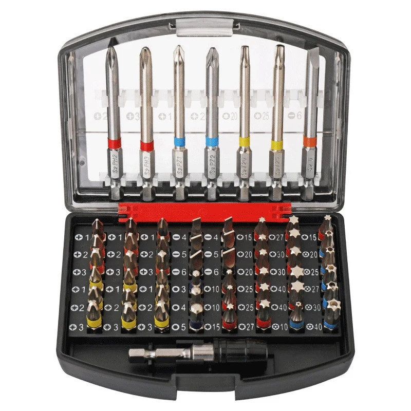 

56PCS Security Screwdriver Bit Sets Magnetic Bit Set For Drill Multifunctional Screw Driver Bits For Furniture Tools