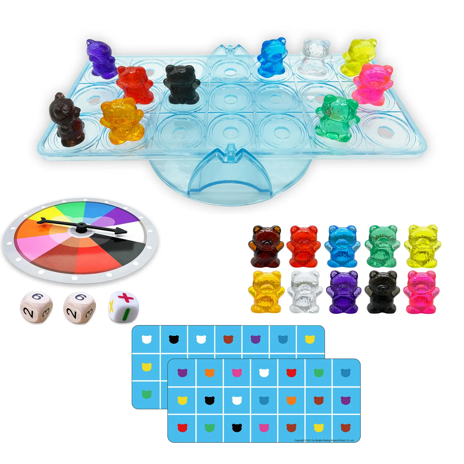 

Montessori Math Toys Bear Counting Scale Light Table Toys Mathematics Material Learning Educational Toys For Children E0765H