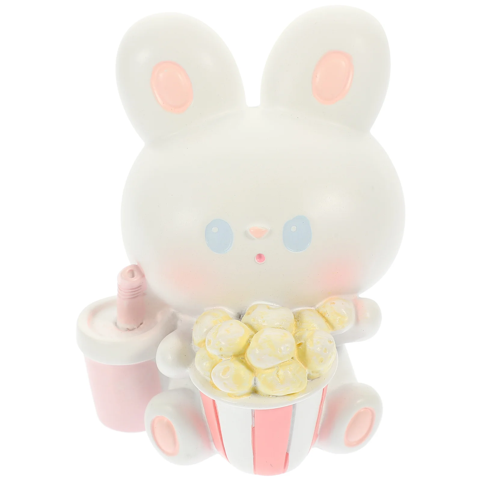 

Rabbit Figurine Bunny Miniature Year Resin Figurines Landscape Decor Car Cake Decoration New Micro Animal Figure Crafts Mini The