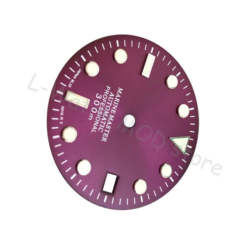 

Purple dial Made for nh35a movement diving watch refitted with Japanese C3 luminous for SKx007 NH35/36/4R36/7