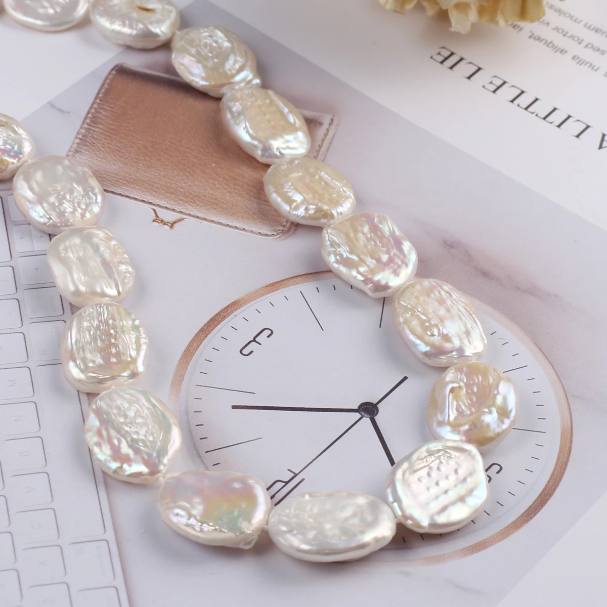 Natural Baroque Pearl Bead Button Loose Spacer Bead High Quality for Jewelry Making Diy Women Necklace Bracelet Accessories