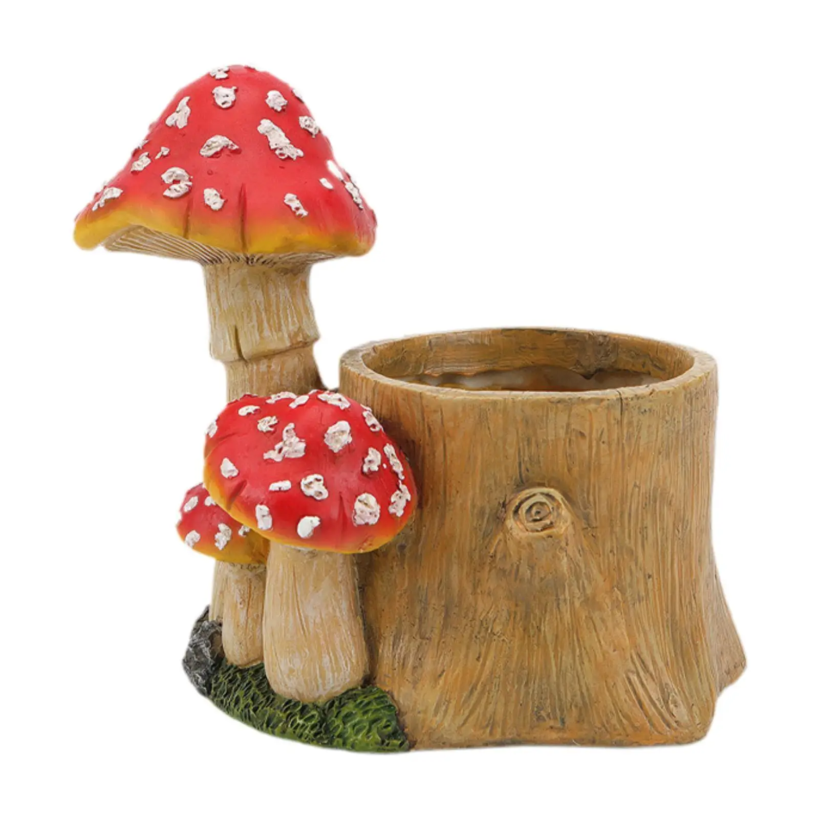 Фигурка гриба цветочная кашпо украшение для сада 26 7x19 5x23 5 см книжной полки шкафа