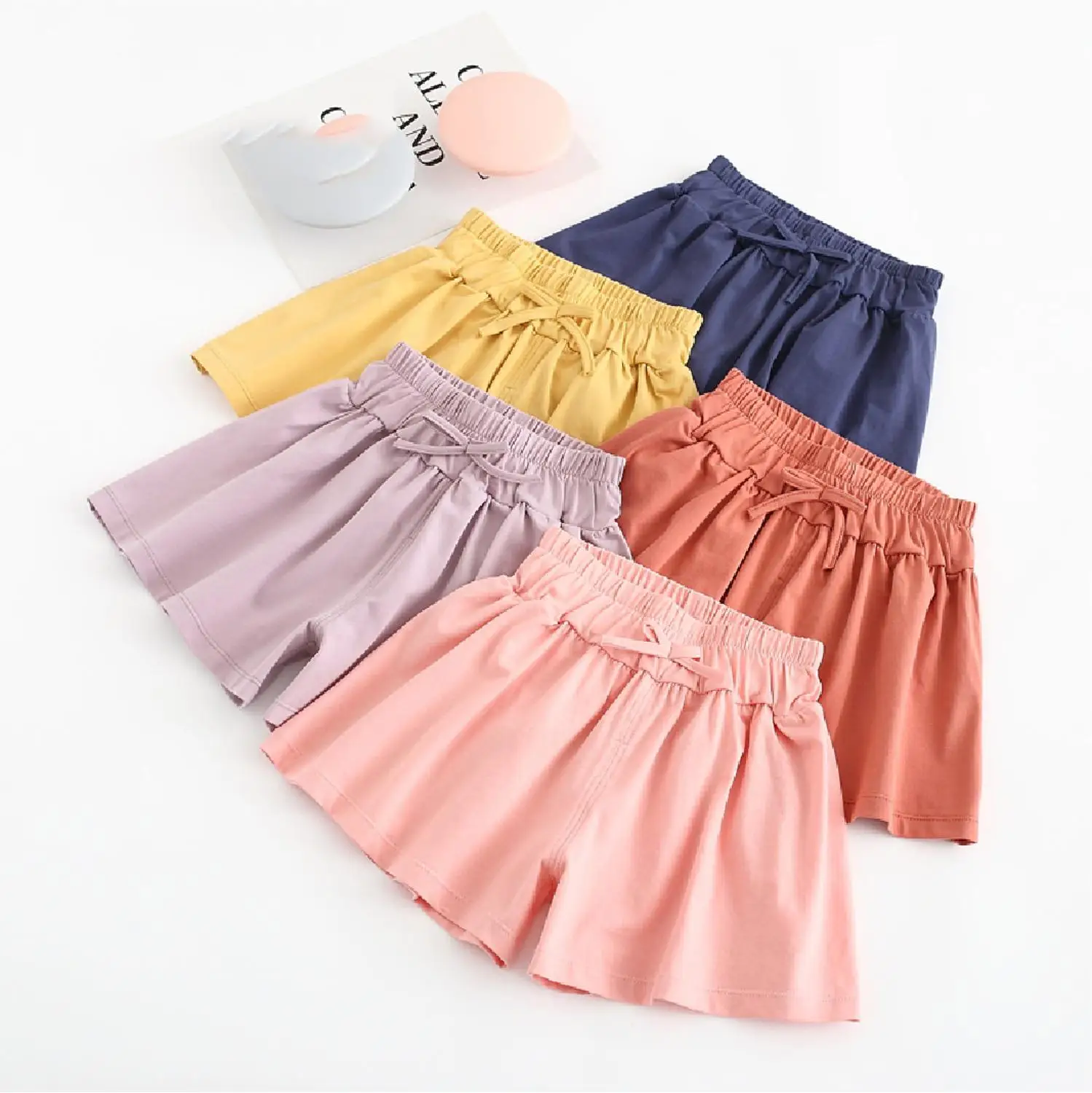 Summer Girls Trousers Skirt Cotton Shorts Childrens Clothing Shorts Beach Vestido Feminino Sukienka Casual Pants Sweatpants Cute