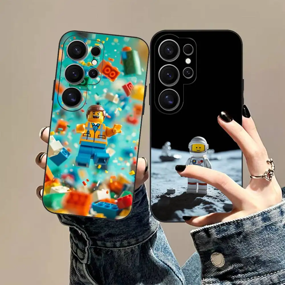 Фото Модный чехол для телефона с логотипом бренда L-Lego для Samsung S 24 Fe 25 Ultra Plus 20 Lite 21 30 22 23 24 22 Ultra 5G Fundas №4