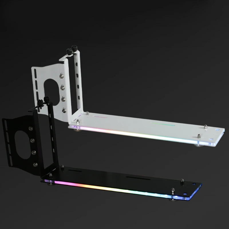 Vertical Graphics Card Holder Bracket GPU Mount kickstand/base For -ATX chassis Holder with LED 5V 3pin ARGB aura Sync