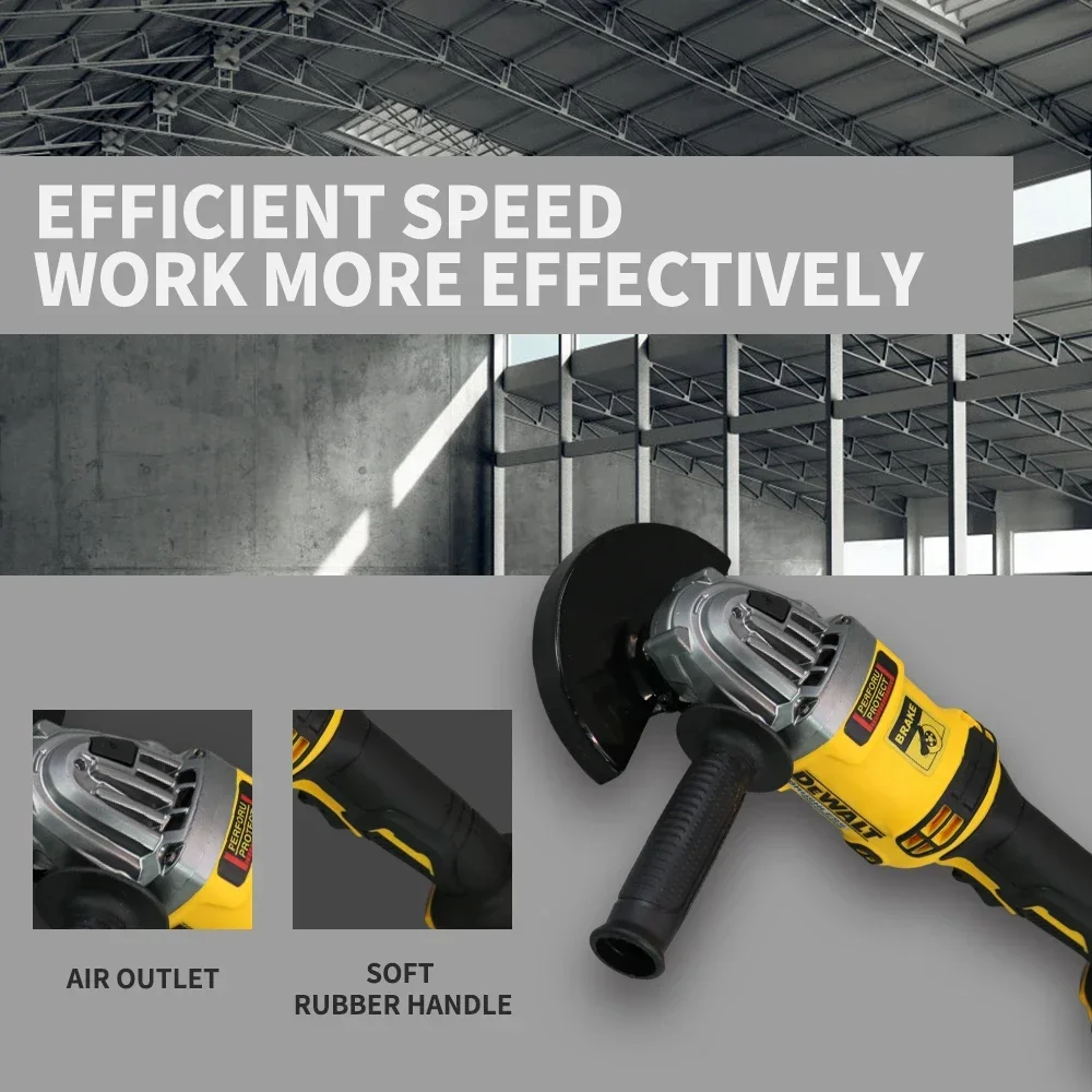 DEWALT DCG414 Бесщеточная угловая шлифовальная машина для резки металла/дерева/труб