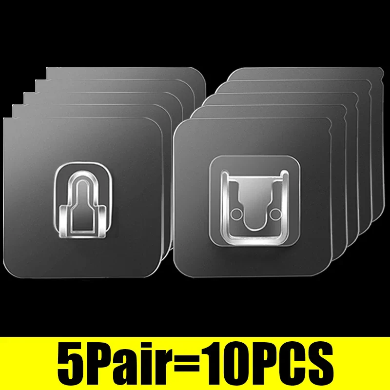 

Прозрачные самоклеящиеся крючки из ПВХ