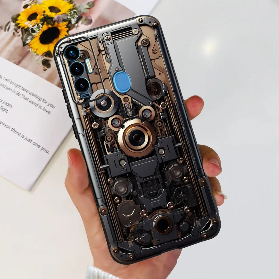 For Tecno Camon 18i Case CG6 Cute Panda Butterfly Cartoon Soft Silicone TPU Cover Tenco Phone Camon18i Fundas