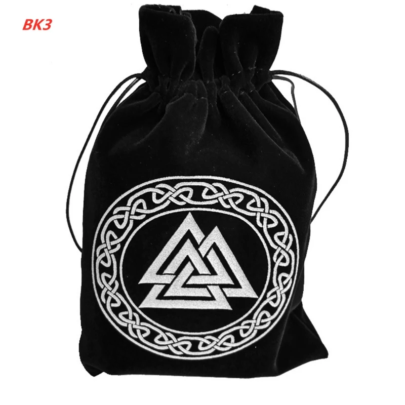 

Velvet Pentagram Tarot Oracle Cards Storage Bag Runes Constellation Witch Divination Accessories Jewelry Dice Drawstring Packag