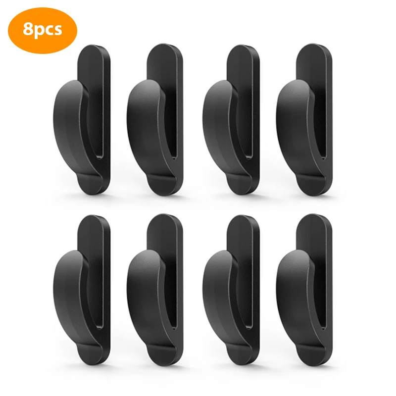 

8Pcs Car Hooks Mini Self Adhesive Durable Small Holder Automobile Interior garbage bag Organizer Ornaments For Car truck SUV