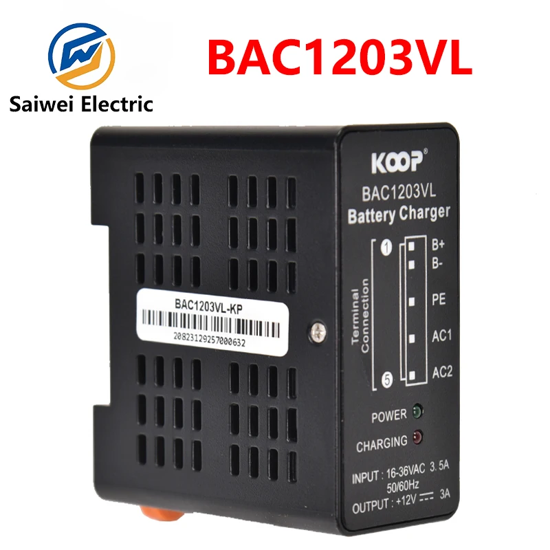 Зарядное мини-устройство SmartGen BAC1203VL 12 В свинцово-кислотная батарея