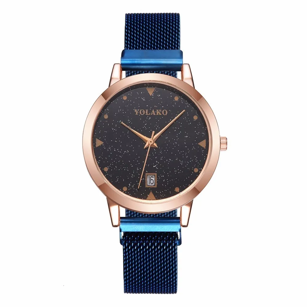 

Women Magnet Buckle Starry Sky Watch with Calendar Luxury Ladies Quartz Watch Clock Relogio Feminino Montre Femme ZegarekDamski