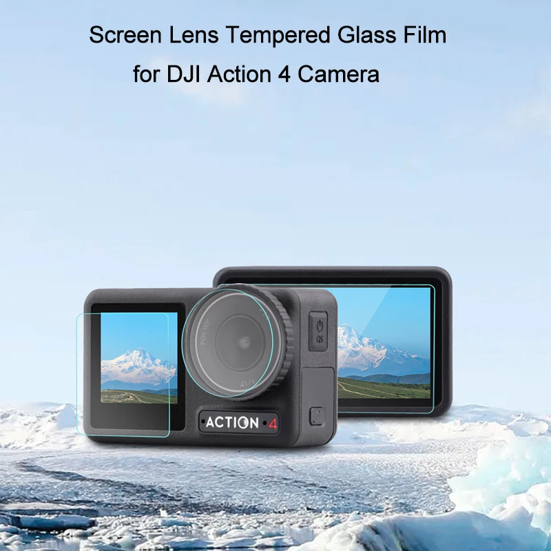 

Tempered Glass Screen Lens Protetive Film for DJI OSMO Action 4 Sports Action Camera Anti-scratch 9H Films Accessories
