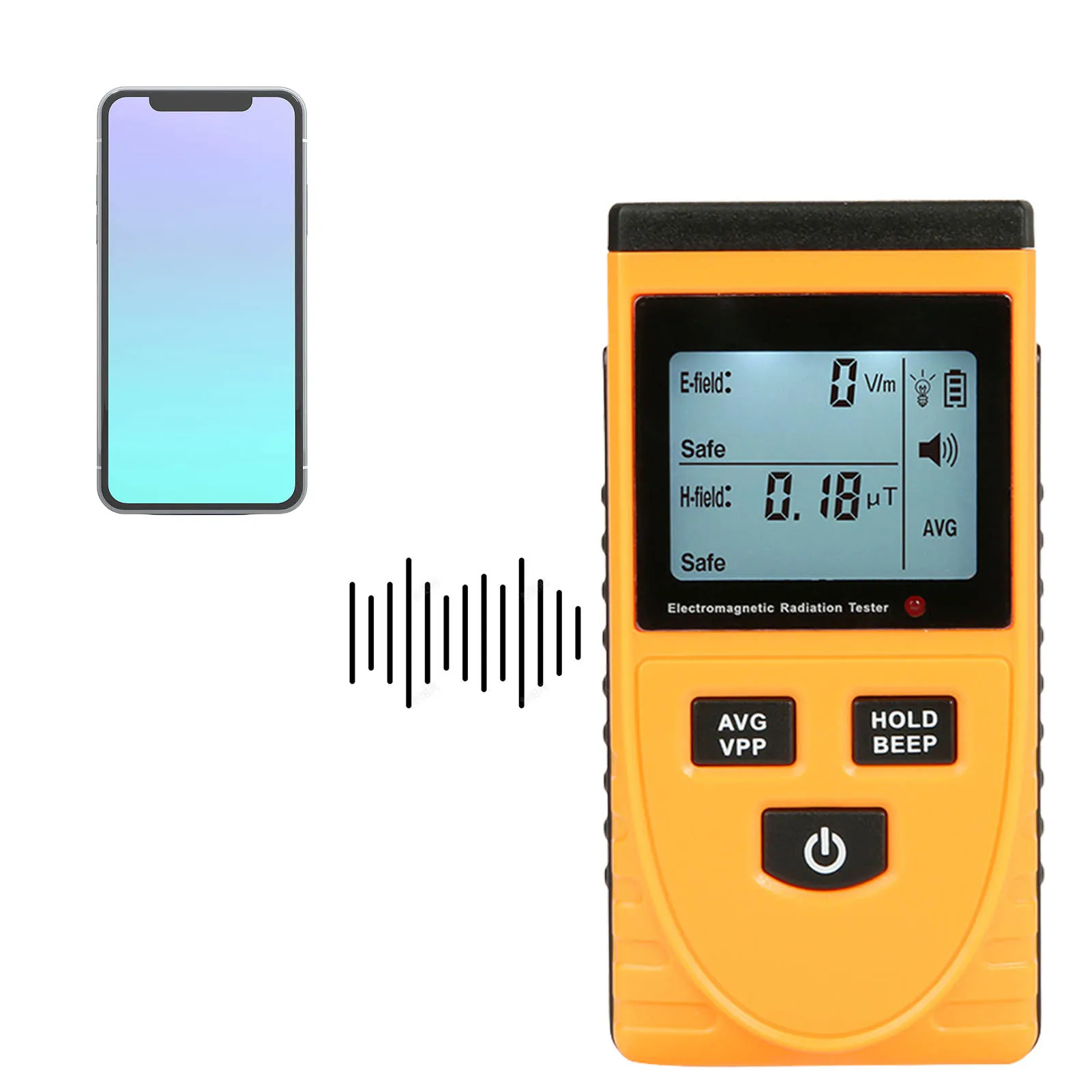 

EMF Detector Digital LCD Portable Electromagnetic Radiation Detector EMF Meter Reader Tester Multifunctional Home Appliance