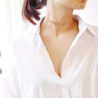 fashionable and versatile alloy diamond inlaid necklace womens simple full diamond bracelet set