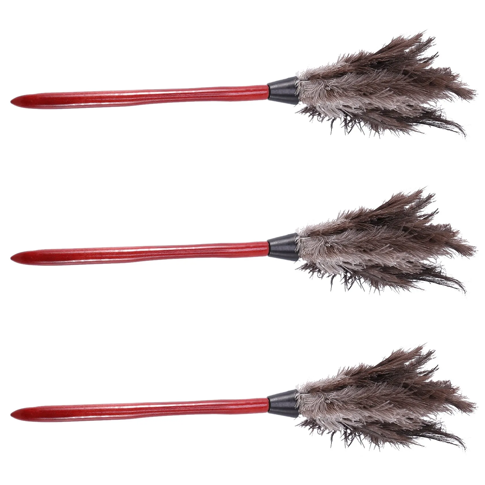 

3X Ostrich Cleaning Feather Duster Ostrich Duster Ostrich Feather Duster Soft Feathers Duster