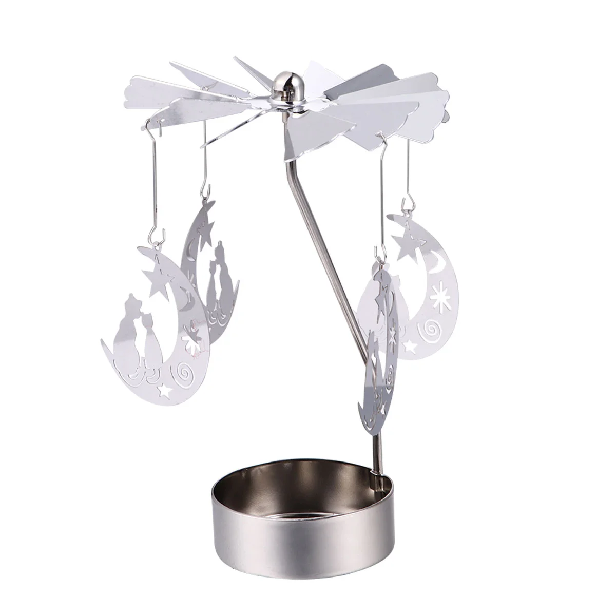 

Holdervotive Rotating Chirstmas Tea Metal Tealight Christmas Rotary Holders Lights Carousel Iron Windmillgifts Presents