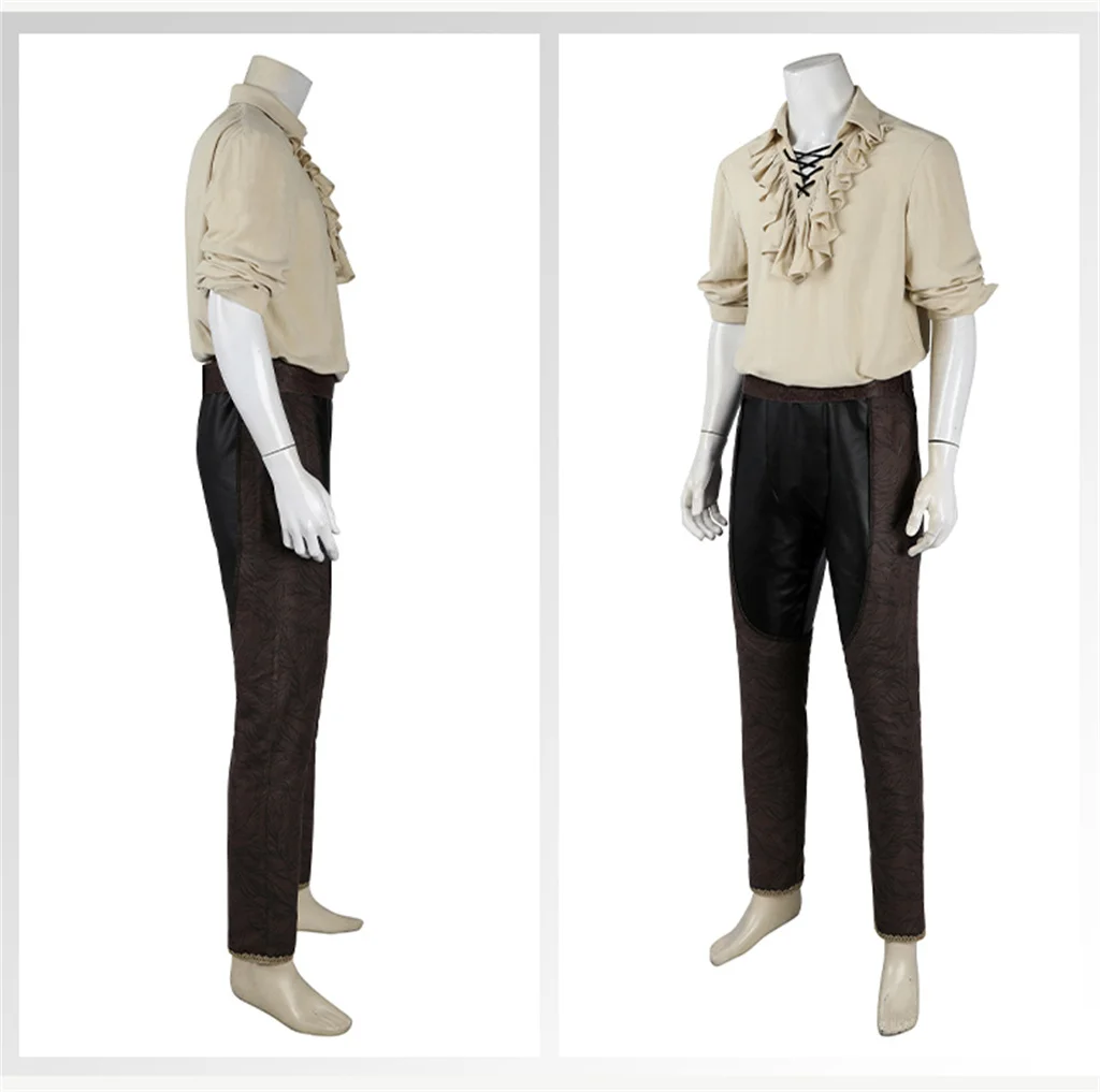 Костюм для косплея Gate 3 Astarion Fantasia полный комплект из рубашки и брюк в