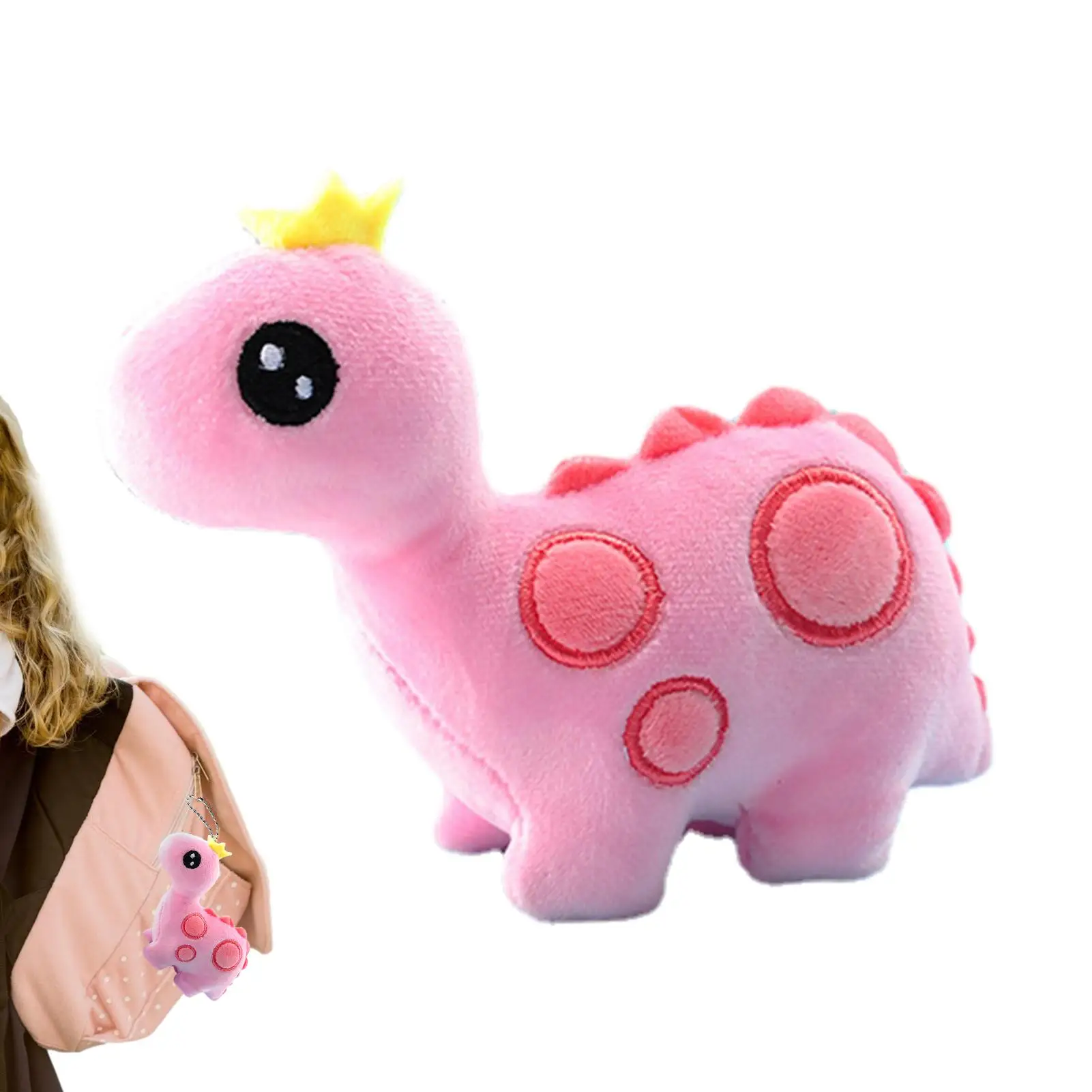 

Мягкая Плюшевая Кукла динозавр, мягкие набивные животные, динозавр, подвесная кукла, милая набивная розовая Синяя игрушка динозавр, кукла с ...