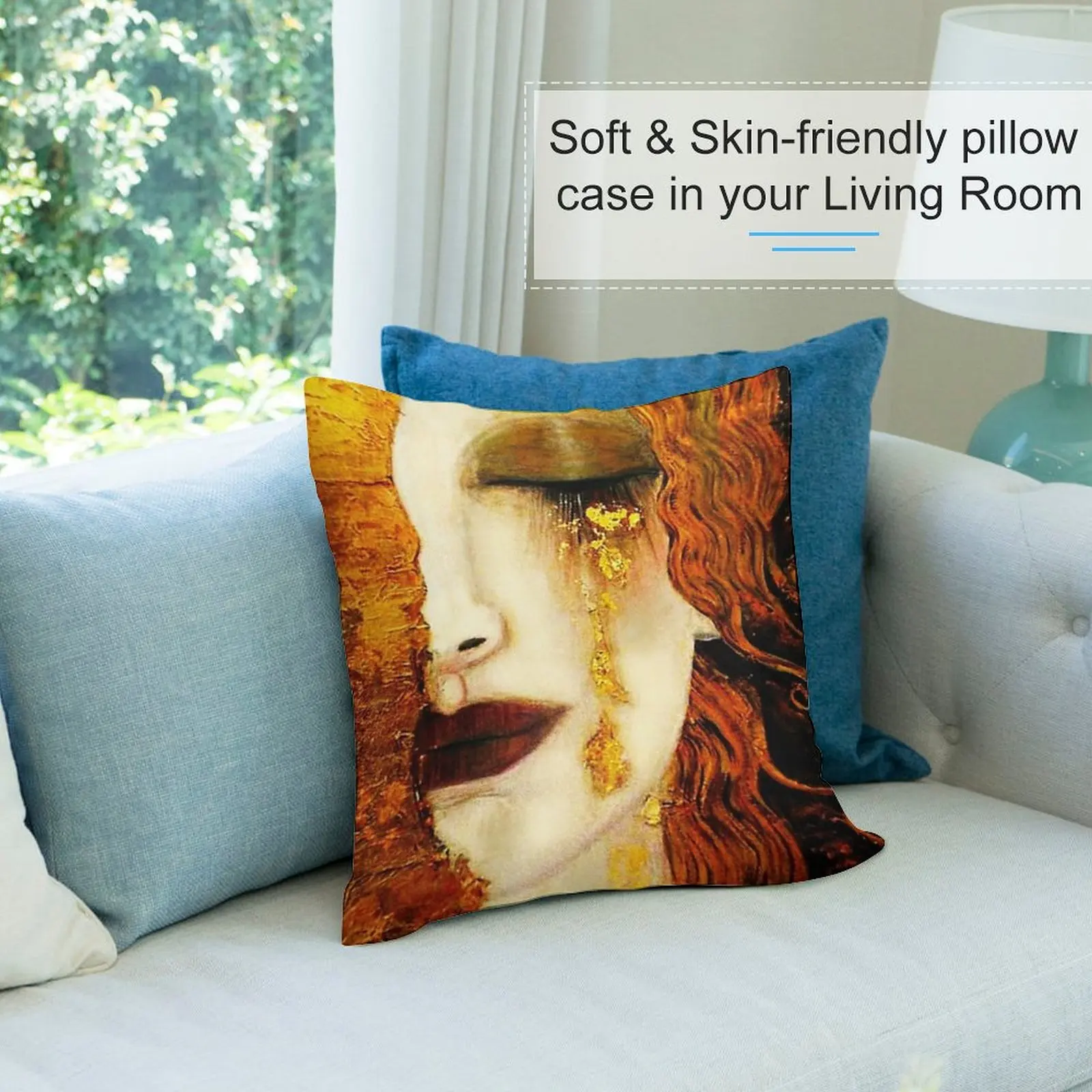 Gustav Klimt-Золотые слезы декоративная подушка роскошные диванные подушки для дивана