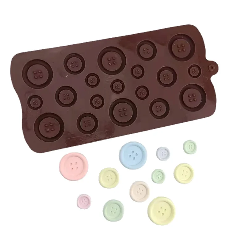 

Силиконовая форма для выпечки шоколада, несколько кнопок, форма для торта, печенья, хлеба, конфет, мягкие конфеты, желе, Стандартный инструмент