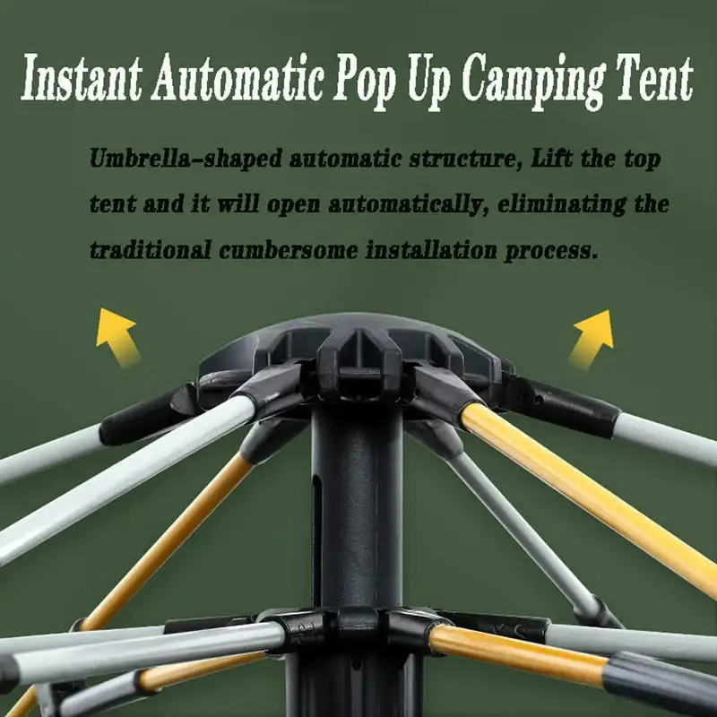 

Camping Tent, Tents, Easy Set Up Family Camping Tents & Shelter, Lightweight Waterproof All-Season Tent for Family Travel Hiki