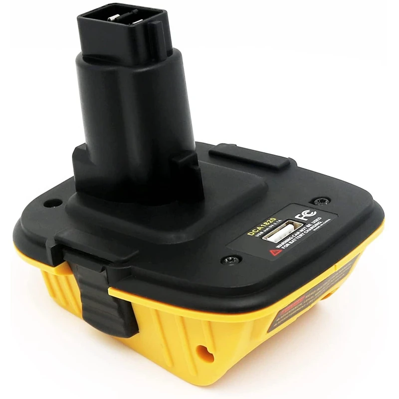 

20V Battery Adapter DCA1820 For Dewalt 18V Tools Convert To 20V Lithium Battery For DC9096 DE9098 DE9096 With USB Port