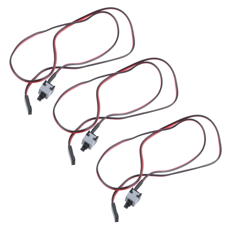 

3Pcs 20.5 Inch Long Power Button Switch Cable For PC Switches Reset Computer