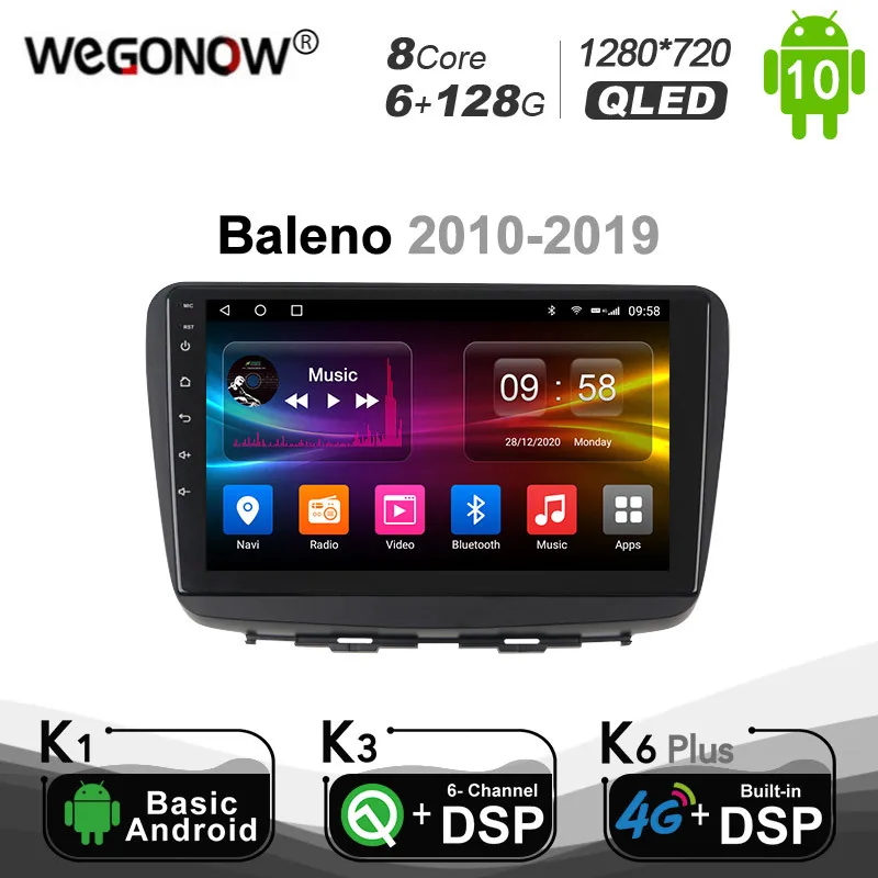 

Carplay 6G+128G Android 10 Car Multimedia Player For SUZUKI Baleno 2010 - 2019 Autoradio 4G LTE Navigation GPS Radio DSP Stereo