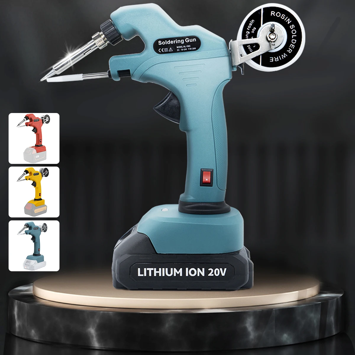 Cordless Electric Soldering Iron Kit Welding Gun Solder Rework Automatically Tin Heater Heating Repair Send Gun Internal Tools