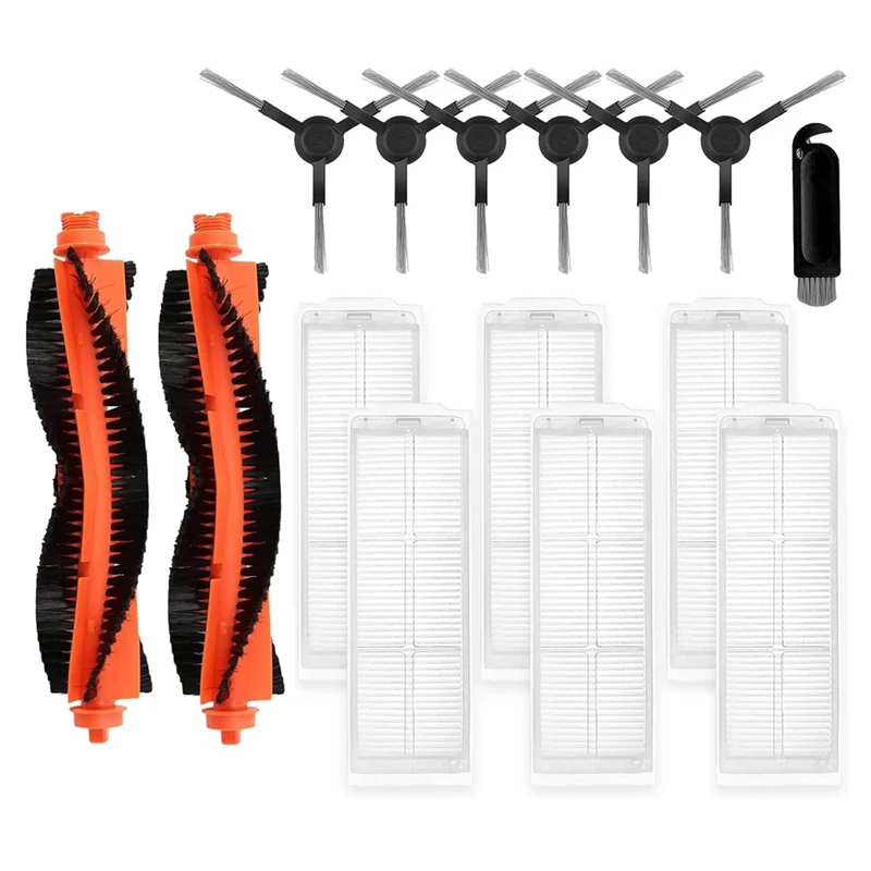 

1Set Replacement Parts Fit For WYZE Robot Vacuum Cleaner WVCR200S Accessories, Main Side Brush Hepa Filter Replacement Parts Kit