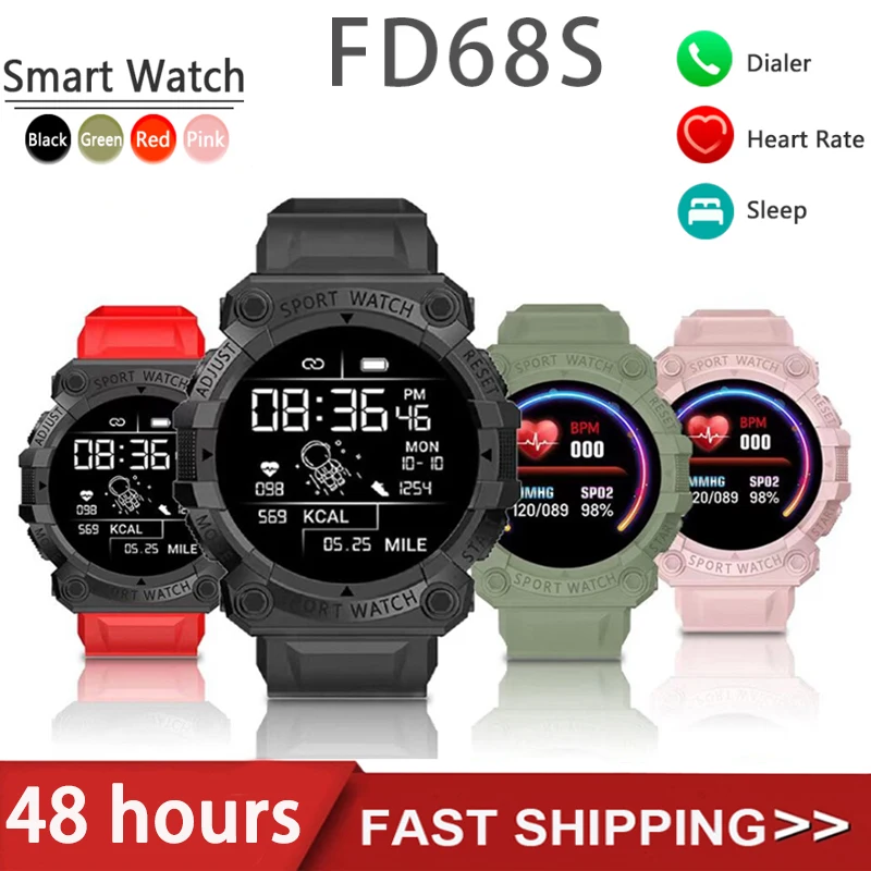 

FD68 New Smart Watches Men Women Bluetooth Smartwatch Touch Smart Watch Fitness Bracelet Connected Sport Watches For IOS Android