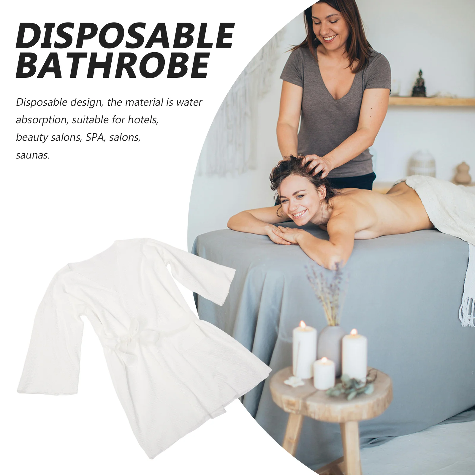 Одноразовый халат салонные халаты принадлежности для обслуживания клиентов