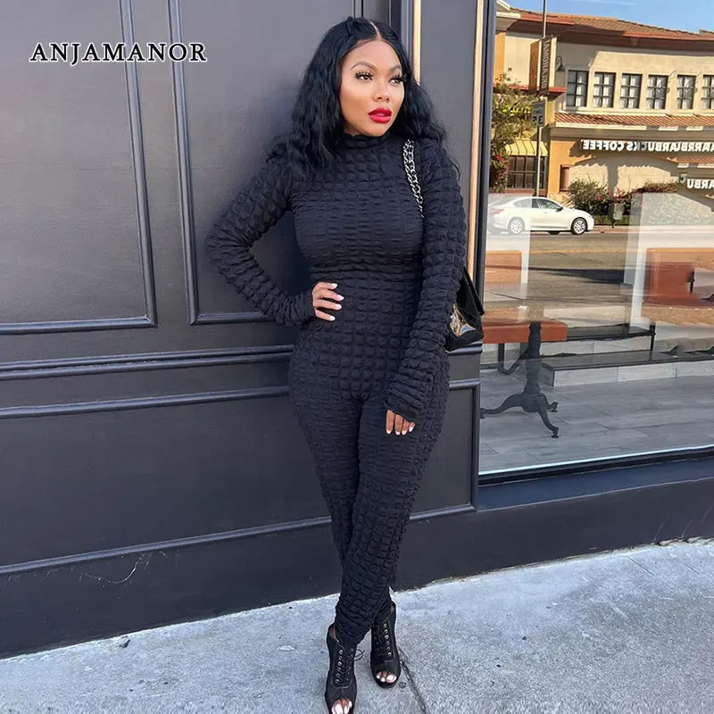 

Женский Облегающий комбинезон с длинным рукавом, осень 2022