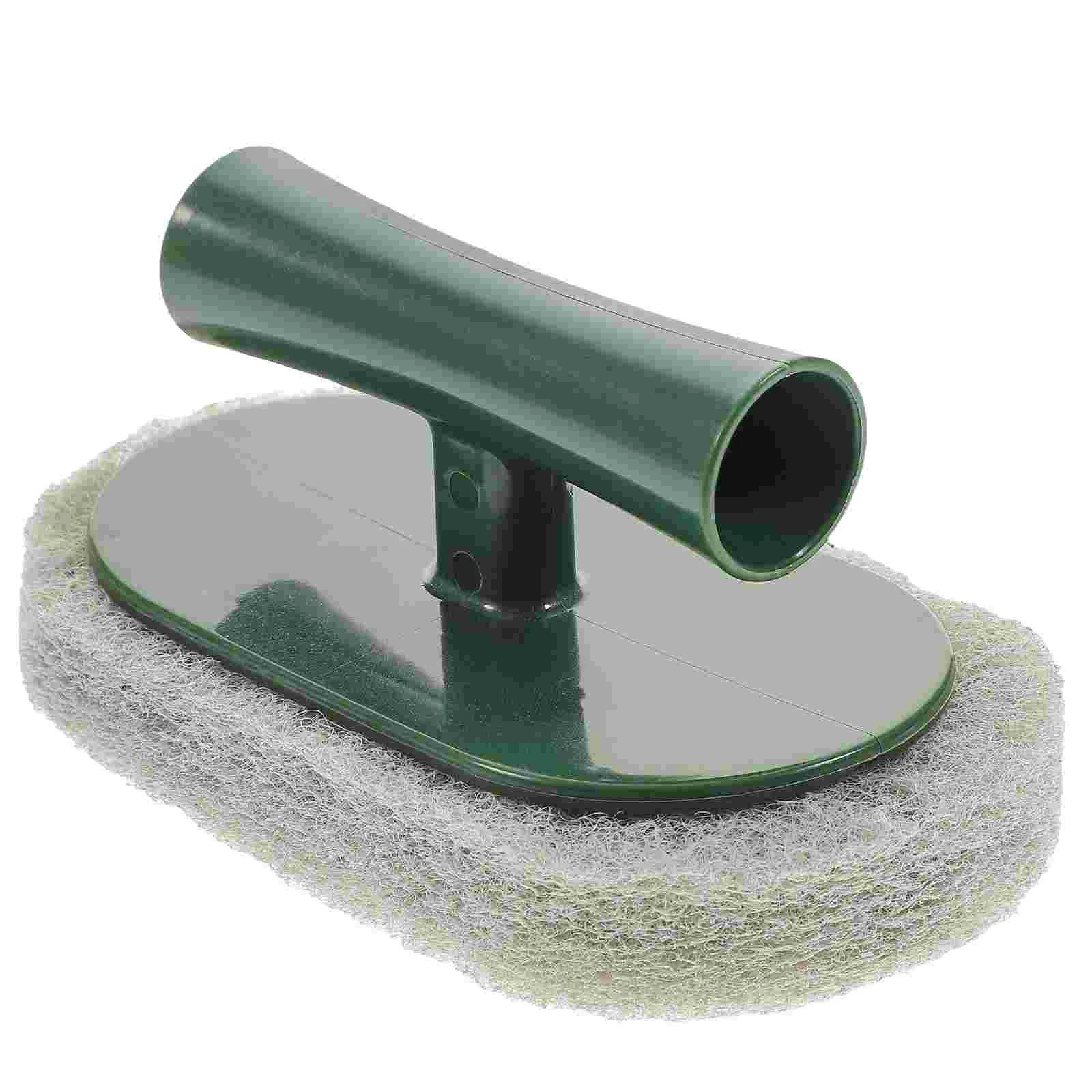 

1pc Cleaning Brush with Handle Practical Scrubber Scouring Pad for Kitchenware Bowl Pot